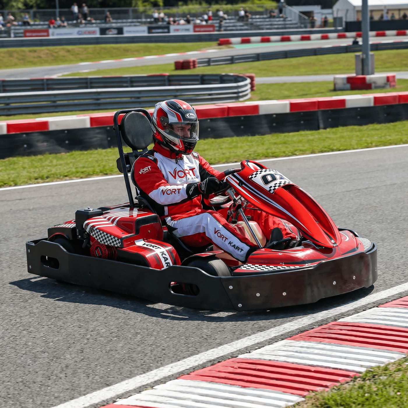 Indoor karting track in warehouse conversion in Dubai UAE