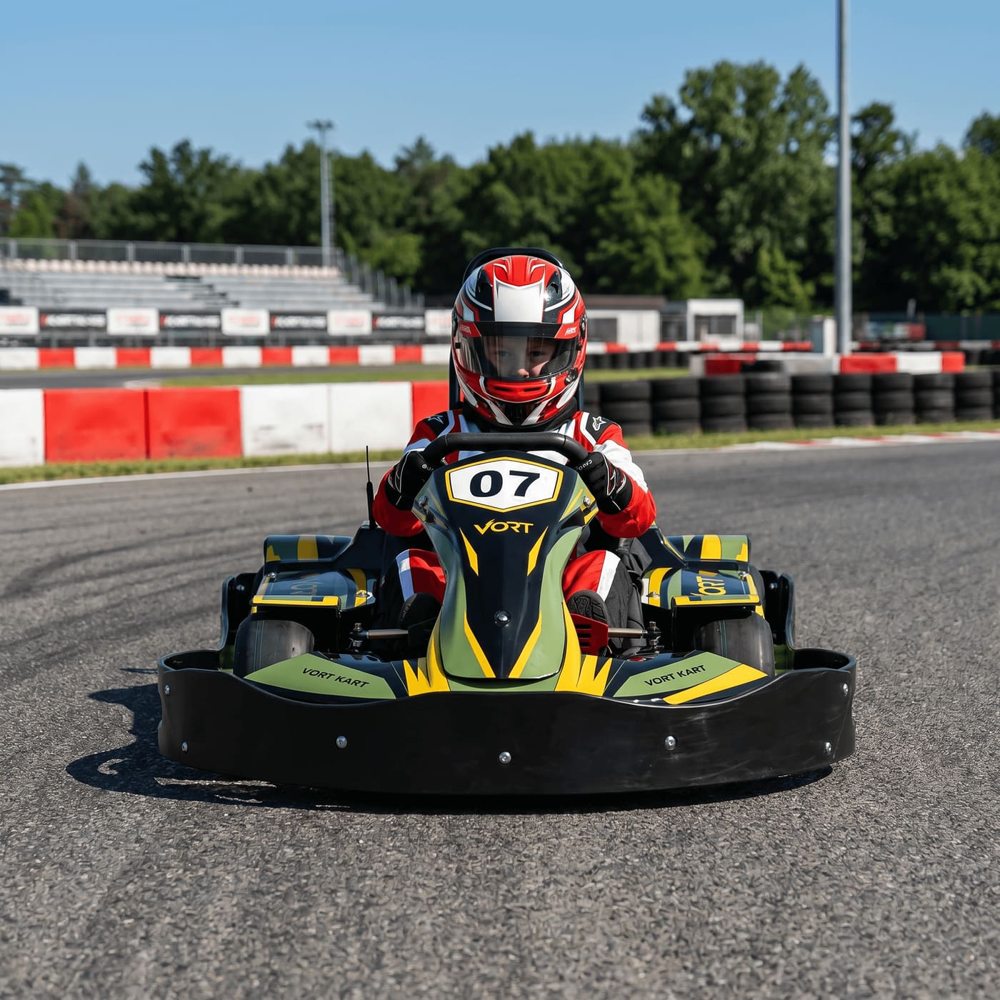 VortKart JuniorSprint electric go kart designed for children 5 to 12 years